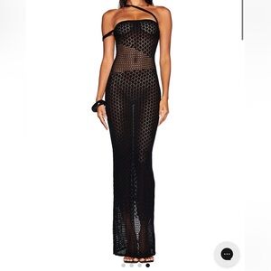 I AM GIA BLACK CORALIE DRESS